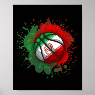 Skiss med iransk flagga poster
