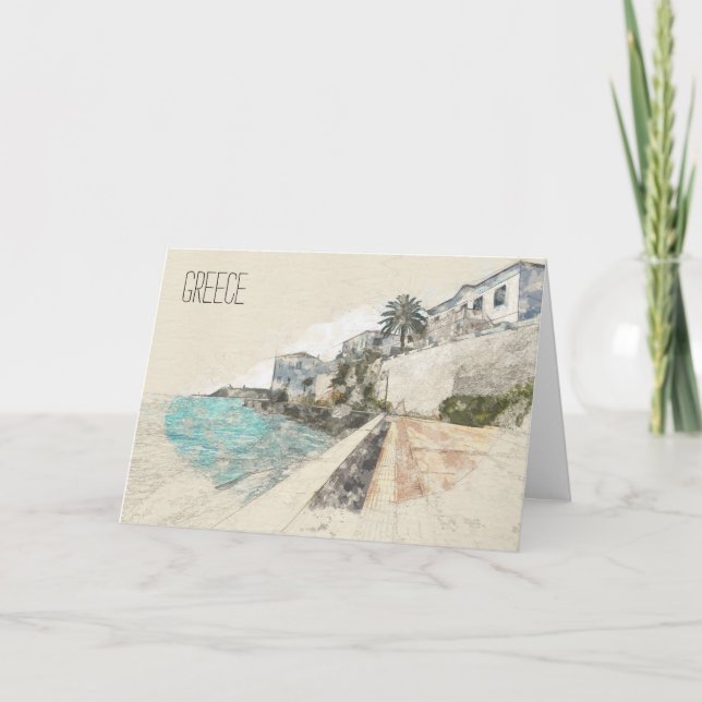 Skiss över berömdens avrinningsområde på Spetses-ö Kort (Framsida)