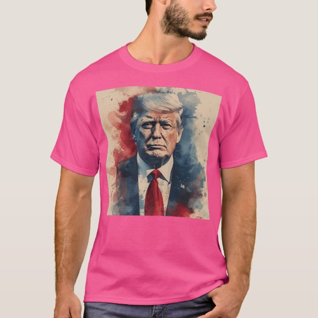 Skiss över Donald Trump T Shirt (Framsida)