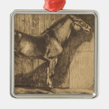 Skiss över en pony (av Paul-Albert Besnard)