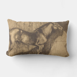 Skiss över en pony (av Paul-Albert Besnard) Lumbarkudde