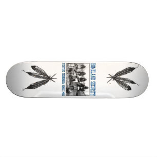 skiss över hemlandets säkerhet skateboard bräda 21,5 cm