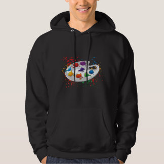 Skiss över målarfärg för färgpalett för teckning hoodie