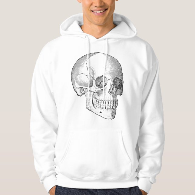 Skiss över medicinska anatomi-vintagar hoodie (Framsida)