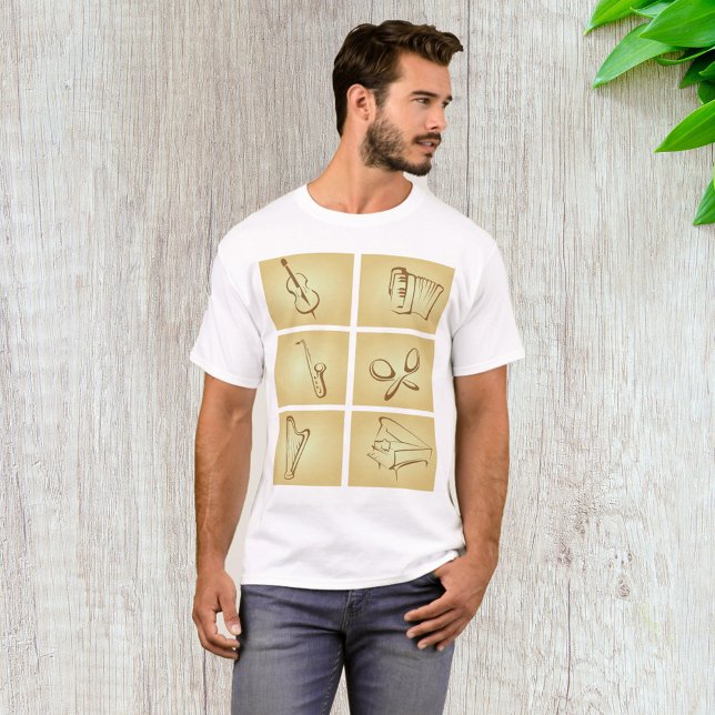 Skiss över musikinstrument t shirt (Skapare uppladdad)