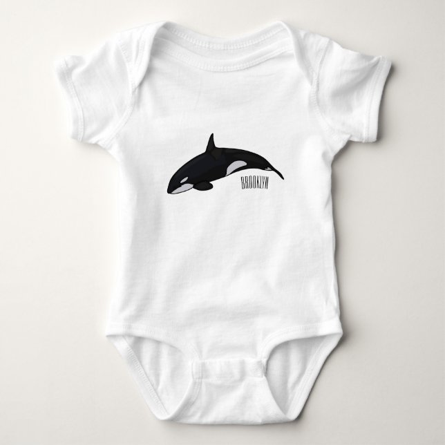 Skiss över tecknaden av val t shirt (Framsida)
