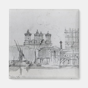 Skissa av Westminster, 1860 Magnet