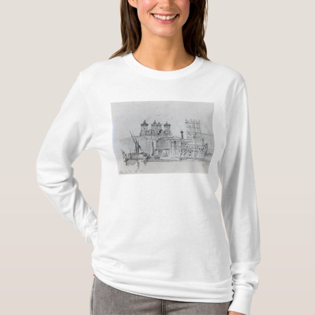 Skissa av Westminster, 1860 T-shirt (Framsida)