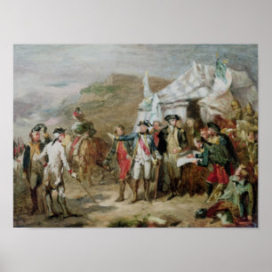 Skissa för striden av Yorktown Poster