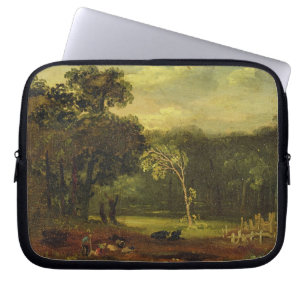 Skissa från naturen i Sion parkerar, 1819 (olja p Laptop Sleeve
