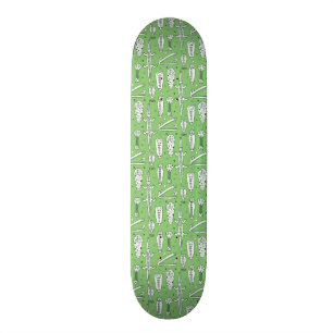 Skissa krokodilmönster mini skateboard bräda 18,7 cm