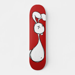Skissad kanin skateboard bräda 20 cm