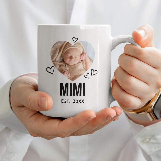 Skissad Mimi Hjärtfoto Kaffemugg (Skapare uppladdad)