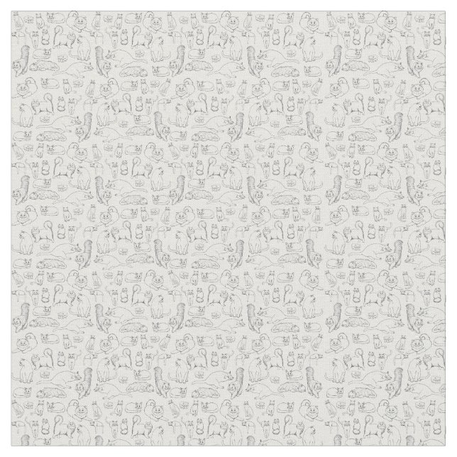 Skissar av kattbomullstyg tyg (Närbild)