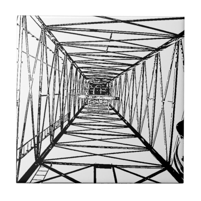 Skissar den olje- borriggen för insida kakelplatta (Framsidan)