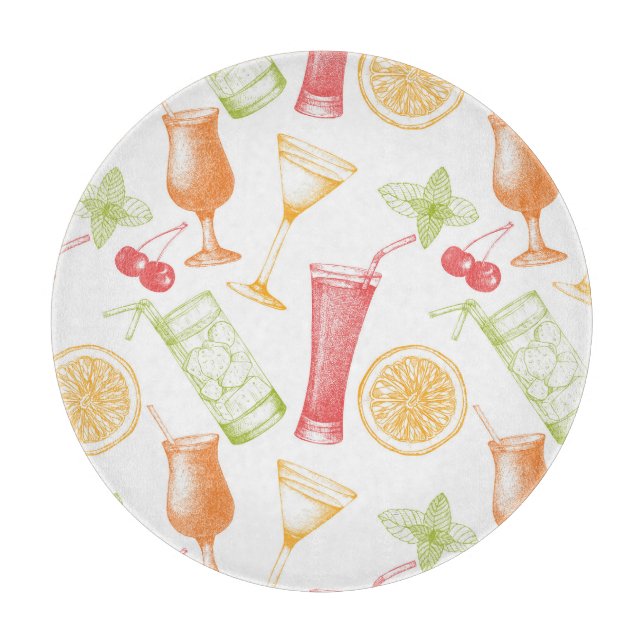 Skissat coctailmönster (Framsidan)