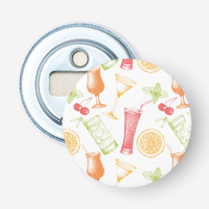 Skissat coctailmönster flasköppnare