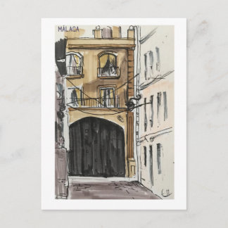 Skissbokssidor. Málaga. Markörer Vykort