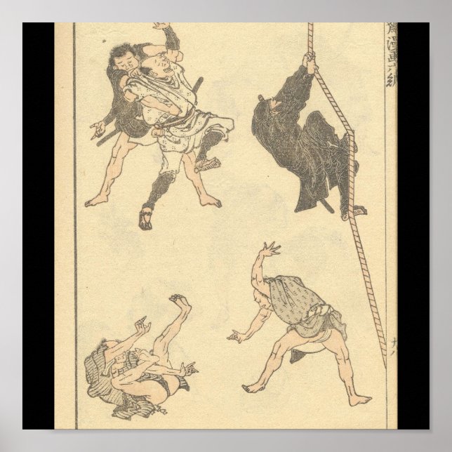 Skisser av japansk martialkonst, Ninja c. 1 800 Poster (Framsidan)