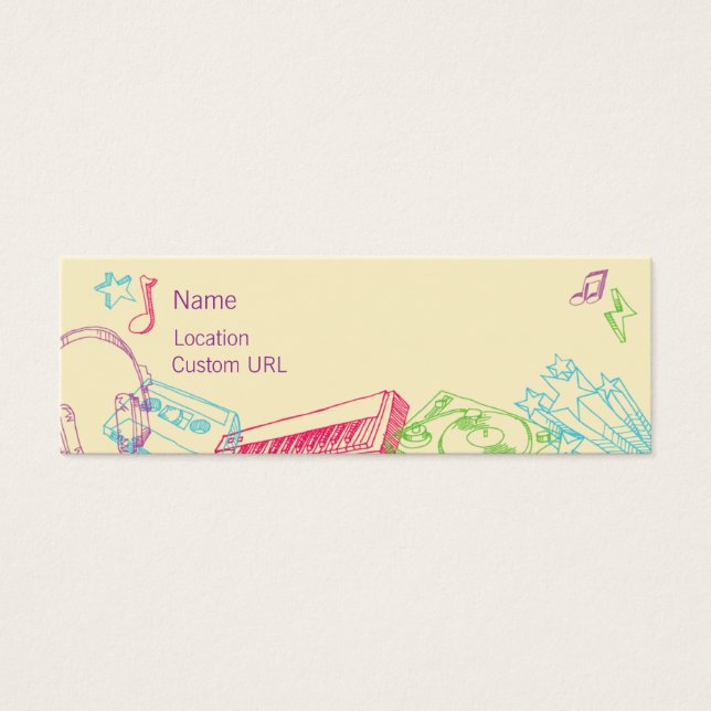 Skisser - Färg Litet Visitkort (Framsidan)