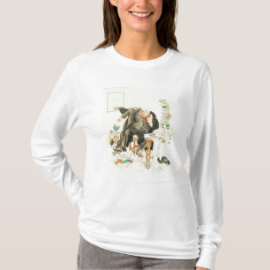 Skissera av Sanity den Satirical tecknaden Tee Shirt