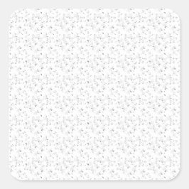 skissera design fyrtionio fyrkantigt klistermärke