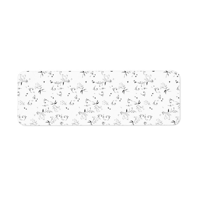 skissera design fyrtionio returadress etikett (Framsidan)