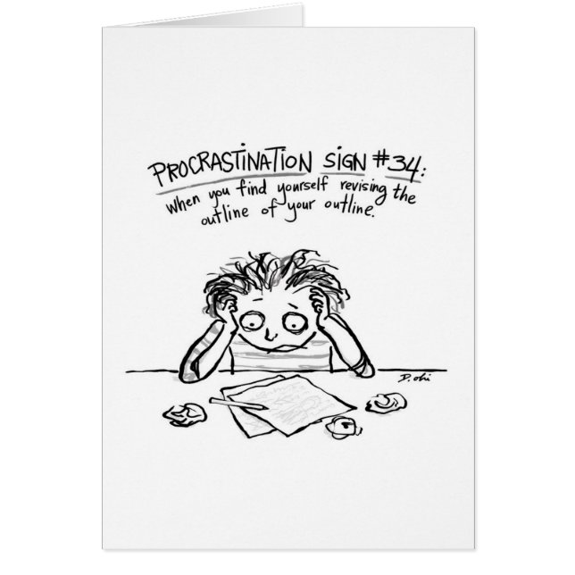 Skissera förhalningkortet för författare hälsningskort (Framsidan)