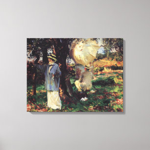 Skissmakarna av John Singer Sargent Canvastryck