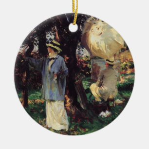 Skissmakarna av John Singer Sargent Julgransprydnad Keramik