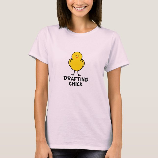 Skissningchick T Shirt (Framsida)
