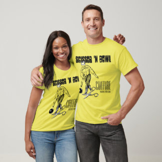 Skissor n Bowl Coiffure. Upplaga guld. T-shirt