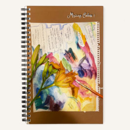 Skisstambok för vatten Färg med blandande Färger