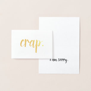 skit som jag ledset guld för förmiddagen folierat kort