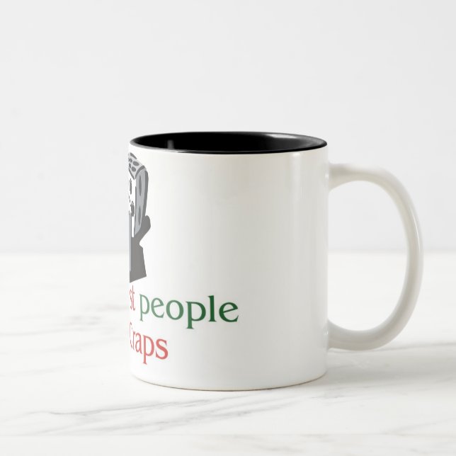 Skitälskare två tonar muggen Två-Tonad mugg (Höger)