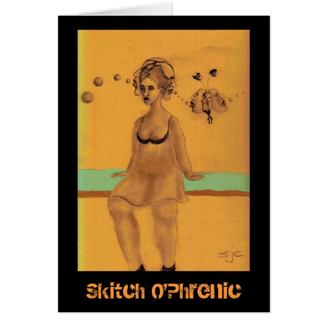Skitch O'Phrenic Hälsningskort (Framsidan)