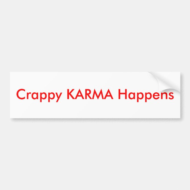 Skitdålig KARMA händer - Bildekal (Framsidan)