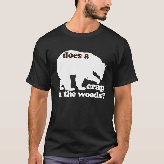 Skiter en björn i skogen? tee (Framsida)