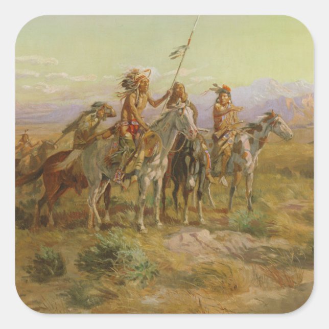 Skiterna Fyrkantigt Klistermärke (Framsida)