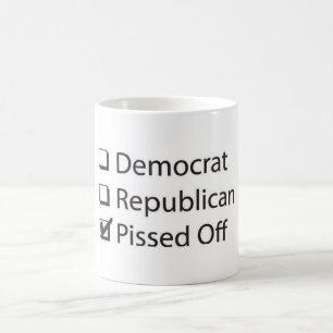 Skitförbannad kaffemugg för republikansk demokra