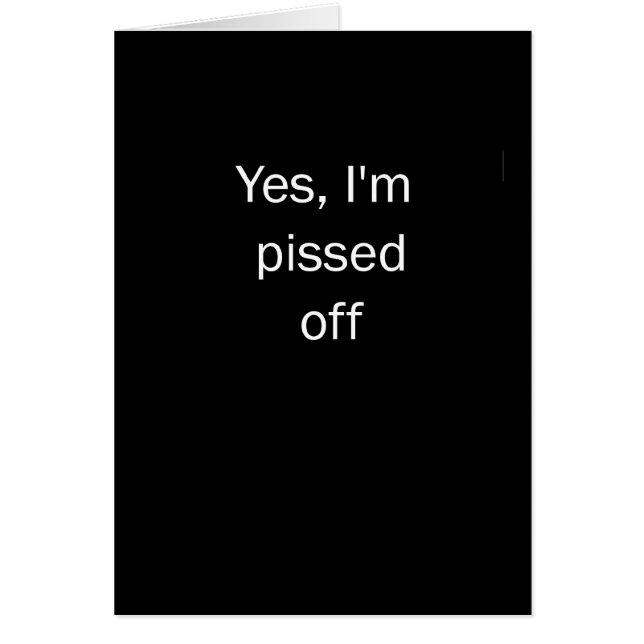 Skitförbannat Hälsningskort (Framsidan)