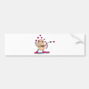 skithög man cupid bildekal