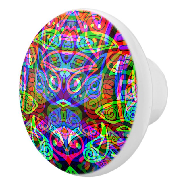 Skitning av fantasy Art - Abstrakt Neon Shift 3 Knopp (Höger)