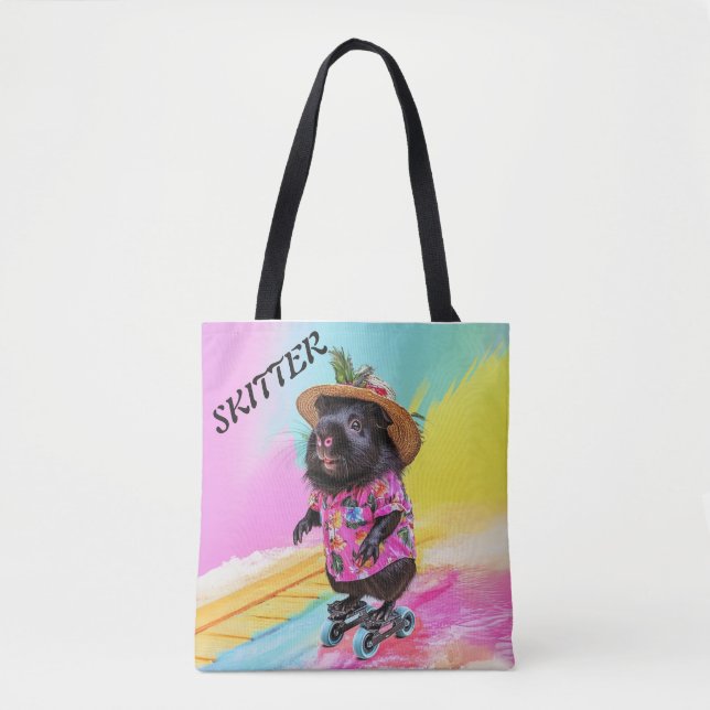 Skitter Marsvin Skater  Tygkasse (Framsida)