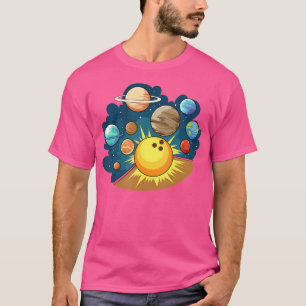 Skittles Bowling för Bowlareare planeter T Shirt