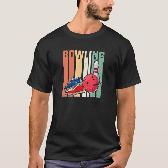 Skittskålskare i tarmarna som säger bowling_1 t shirt (Framsida)