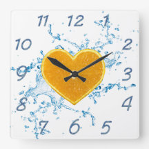 Skiva av den hjärtformade orangen