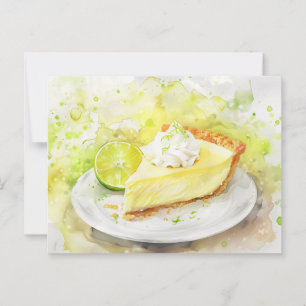 Skiva av Key Lime Pie Vykort
