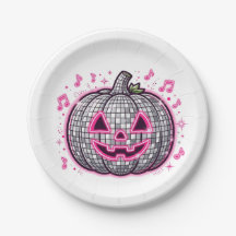 Skiva Disco Pumpa Halloweenfest Tallrik