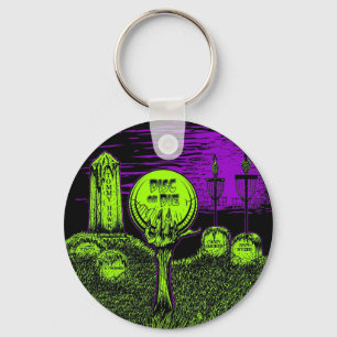 Skiva eller disk - Golf-design för disk Nyckelring